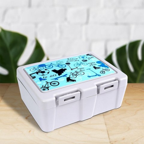 Pojemnik śniadaniowy na śniadanie żywność lunch box ze sztućcami 1L ORION 154037