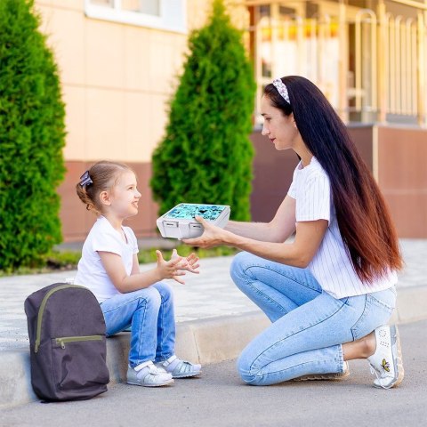 Pojemnik śniadaniowy na śniadanie żywność lunch box ze sztućcami 1L ORION 154037