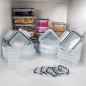 Pojemniki plastikowe do przechowywania żywności 7 rozmiarów 24-ele VILDE 229159