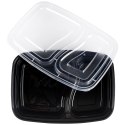 Pojemniki plastikowe na żywność z pokrywką 1.2L zestaw 10 sztuk EXCELLENT HOUSEWARE 259155