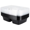 Pojemniki plastikowe na żywność z pokrywką 1.2L zestaw 10 sztuk EXCELLENT HOUSEWARE 259155