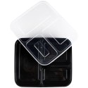 Pojemniki plastikowe na żywność z pokrywką 1.5L zestaw 10 sztuk EXCELLENT HOUSEWARE 259156