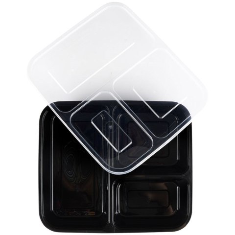 Pojemniki plastikowe na żywność z pokrywką 1.5L zestaw 10 sztuk EXCELLENT HOUSEWARE 259156