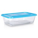 Pojemniki plastikowe na żywność z pokrywką 600 ml komplet 10-ele VILDE 259275