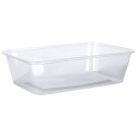 Pojemniki plastikowe na żywność z pokrywką 600 ml komplet 10-ele VILDE 259275