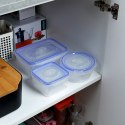 Pojemniki plastikowe na żywność z pokrywką i uszczelką 8-ele VILDE 229124