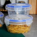Pojemniki plastikowe na żywność z pokrywką i uszczelką 8-ele VILDE 229124