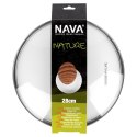 Pokrywka szklana uniwersalna do garnka patelni NATURE 28cm NAVA 10-144-154