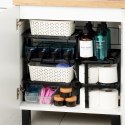Półka kuchenna czarna organizer na blat 31x22x14.5 / 11.5cm VILDE 229206