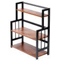 Półka kuchenna drewniana 3-poziomowa organizer 41.5x18.5x50cm VILDE 229198