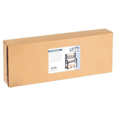 Półka kuchenna drewniana 3-poziomowa organizer 41.5x18.5x50cm VILDE 229198