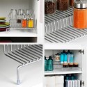 Półka kuchenna metalowa szara 3-poziomowa organizer 28x26x11cm STORAGE SOLUTIONS 229216