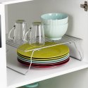 Półka kuchenna metalowa szara składana do szafki 37x21x13.5cm STORAGE SOLUTIONS 229217