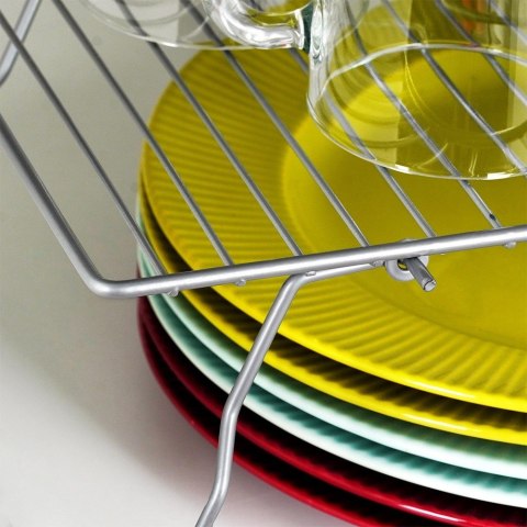 Półka kuchenna metalowa szara składana do szafki 37x21x13.5cm STORAGE SOLUTIONS 229217