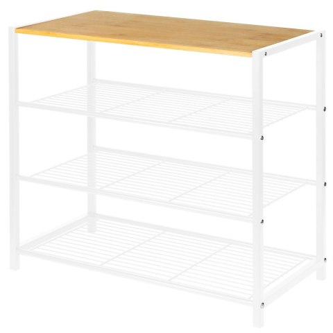 PÓŁKA REGAŁ STOJAK NA BUTY 4-POZIOMOWA 60X30X56CM BRUNBESTE BB-3556
