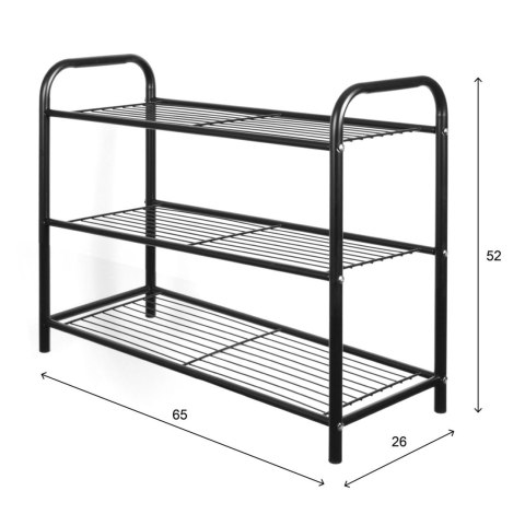PÓŁKA REGAŁ STOJAK NA BUTY 65 X 52 X 26CM BRUNBESTE BB-2596