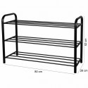 PÓŁKA REGAŁ STOJAK NA BUTY 80 X 52 X 26CM BRUNBESTE BB-3399