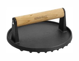 PRASKA ŻELIWNA DO MIĘSA BURGERÓW 18 CM KINGHOFF KH-1759