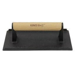 PRASKA ŻELIWNA DO MIĘSA BURGERÓW 21 X 10,8CM KINGHOFF KH-1758