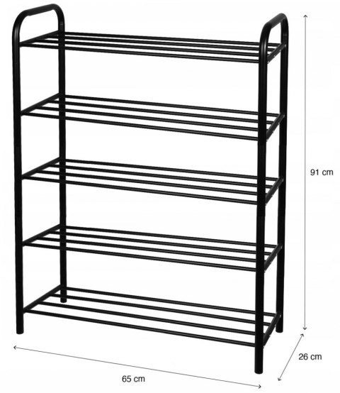 REGAŁ PÓŁKA NA BUTY 65 x 26 x 91cm BRUNBESTE BB-2325