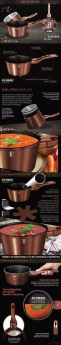 RONDEL 1.3L 16CM BERLINGER HAUS METALLIC LINE ROSE GOLD BH-1513-N
