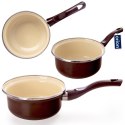 Rondel emaliowany mały BROWN 14 cm 620ml ORION 113324