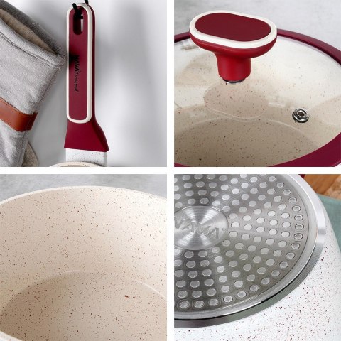 Rondel granitowy nieprzywierający indukcja TERRESTRIAL 18 cm 1.7L NAVA 10-144-315