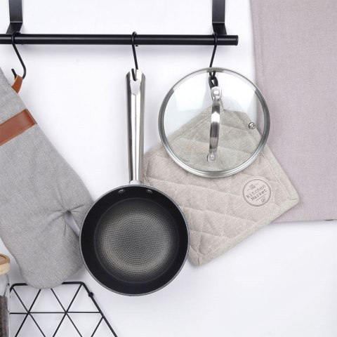 Rondel żeliwny ze szklaną pokrywką ciężki indukcja ATLAS 16 cm 1L NAVA 10-205-055