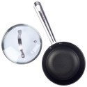 Rondel żeliwny ze szklaną pokrywką ciężki indukcja ATLAS 16 cm 1L NAVA 10-205-055