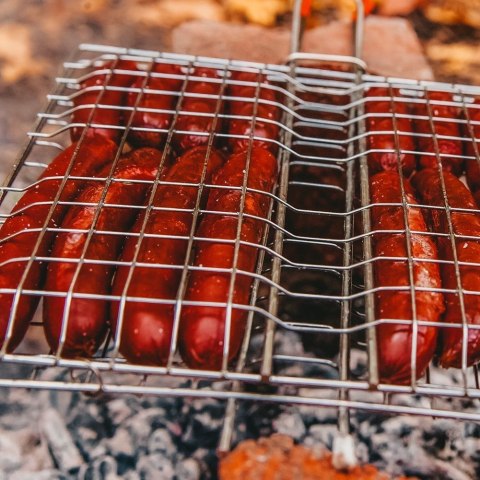 Ruszt kratka do grilla grillowania burgerów ryb mięsa warzyw 34x48cm BBQ 489127