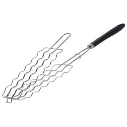 Ruszt kratka do grilla grillowania kiełbas ryb mięsa stalowy 54x12cm BBQ 111145