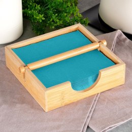 Serwetnik drewniany stojak na serwetki pojemnik organizer 20.5x18.5x5cm HIT 139638