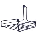 Serwetnik metalowy stojak na serwetki organizer pojemnik czarny 19x19.5cm VILDE 139316