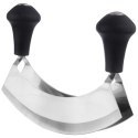 Siekacz do ziół nóż stalowy do siekania warzyw orzechów kołyska 17cm ORION 130497