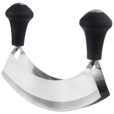 Siekacz do ziół nóż stalowy do siekania warzyw orzechów kołyska 17cm ORION 130497