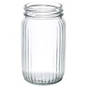 Słoik do picia napojów szklany z zakrętką i słomką grube szkło 500ml EXCELLENT HOUSEWARE 139177