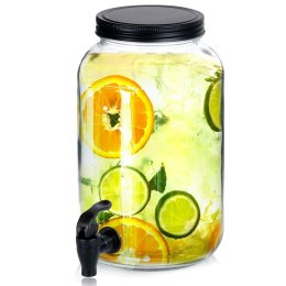 SŁÓJ SŁOIK DO NAPOJÓW Z KRANIKIEM SZKLANY 3,2L VILDE 139607