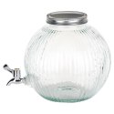 SŁÓJ SŁOIK DO NAPOJÓW Z KRANIKIEM SZKLANY DYSTRYBUTOR NA NAPOJE KULKA 5.5L EXCELLENT HOUSEWARE 139774