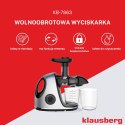 SOKOWIRÓWKA WOLNOOBROTOWA 150W DO OWOCÓW I WARZYW COLD PRESS KLAUSBERG KB-7863