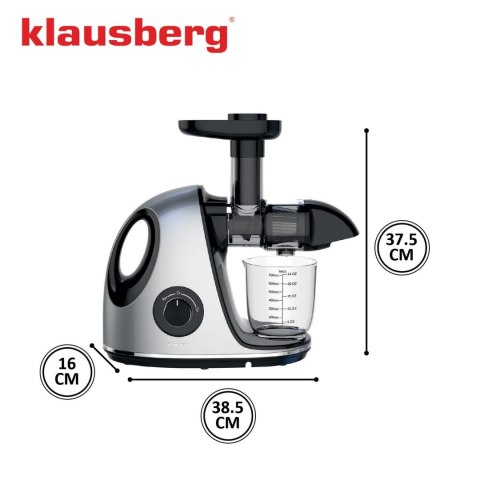 SOKOWIRÓWKA WOLNOOBROTOWA 150W DO OWOCÓW I WARZYW COLD PRESS KLAUSBERG KB-7863
