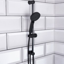 Słuchawka prysznicowa z wężem uchwytem czarna 3-ele wąż BATHROOM SOLUTIONS 569881