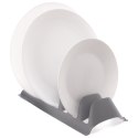 Stojak na pokrywki i talerze szary z tworzywa 29.5x13.5x6cm ORION 155214