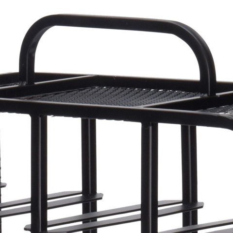 Stojak na wino butelki wina metalowy czarny DUŻY do 20 butelek 45x63cm HOME STYLING COLLECTION 730115