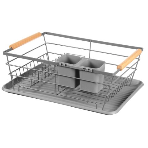 SUSZARKA DO NACZYŃ 43 X 32 X 14 CM BRUNBESTE BB-2346 SZARA