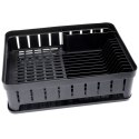 Suszarka do naczyń na naczynia stojąca plastikowa czarna 39.5x31x12cm VILDE 229061-C