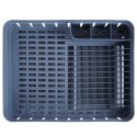 Suszarka do naczyń na naczynia stojąca plastikowa szara 39.5x31x12cm VILDE 229061-S