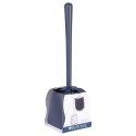 Szczotka do czyszczenia WC toalety silikonowa ze stojakiem szara 36cm BATHROOM SOLUTIONS 569636-S