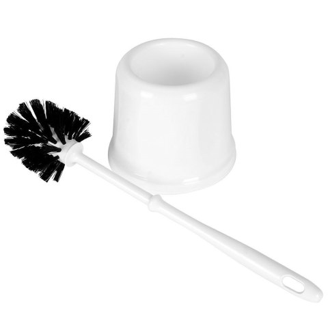Szczotka do czyszczenia mycia WC toalety ze stojakiem biała 39cm VILDE 569371