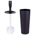 Szczotka do czyszczenia toalety WC ubikacji ze stojakiem czarna 37cm BATHROOM SOLUTIONS 569637-C