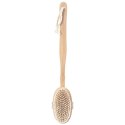 Szczotka do masażu drewniana 2w1 na sucho i do kąpieli 42cm ORION 710494